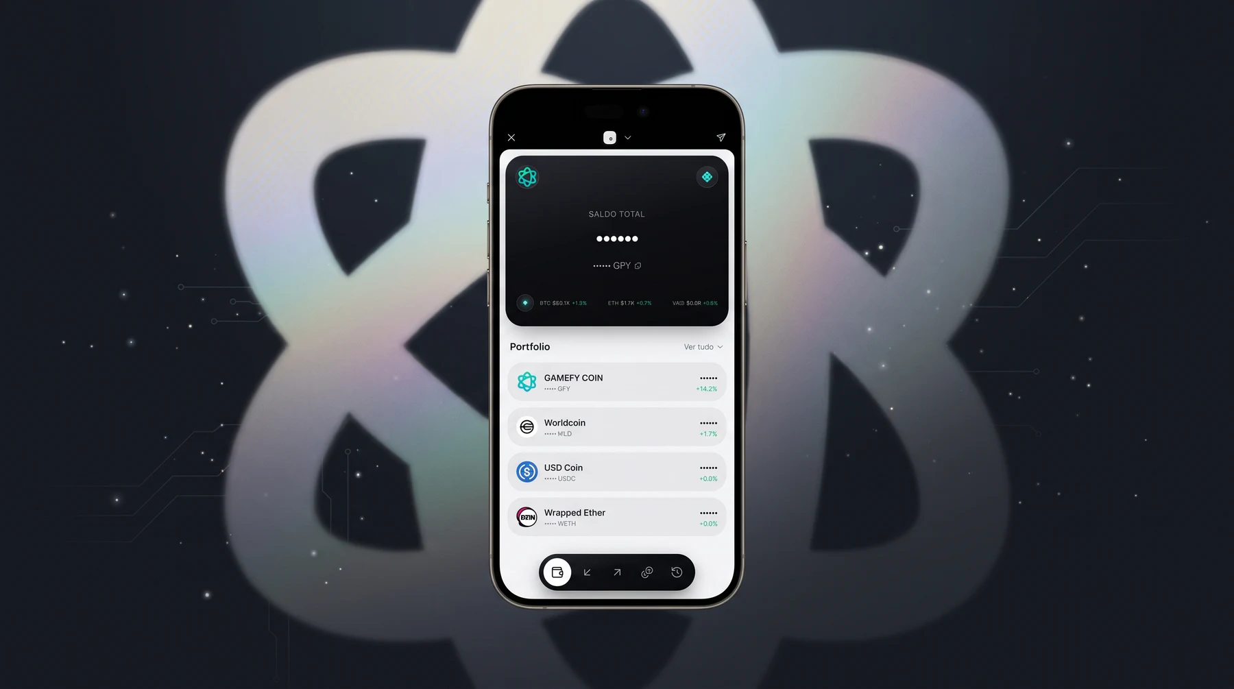 GFY Wallet — Visão total